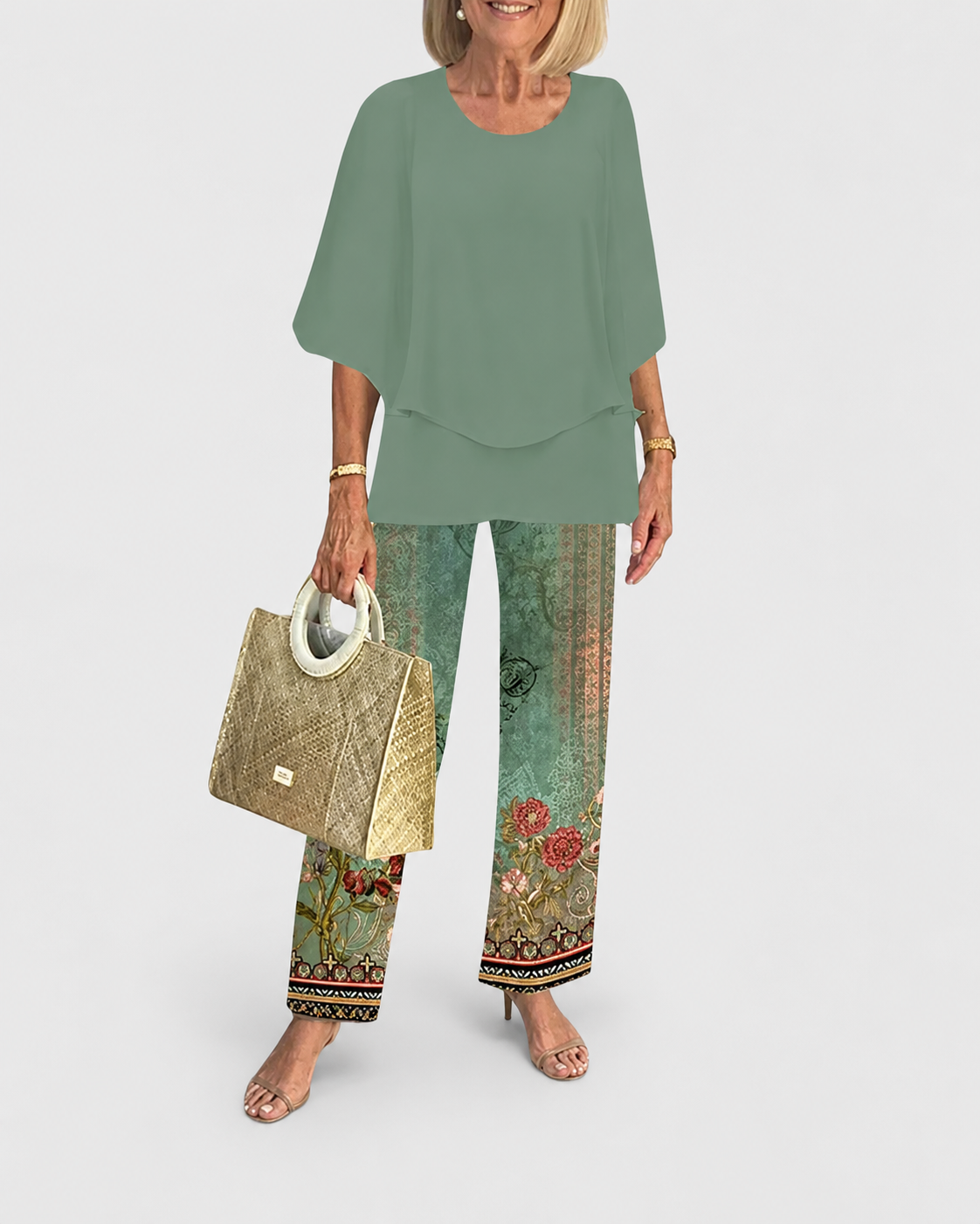 Ensemble Femme Chic à Manches Mi-Longues