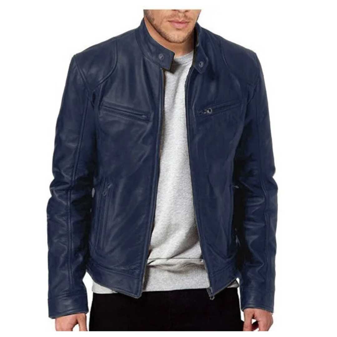 Veste de moto slim pour hommes