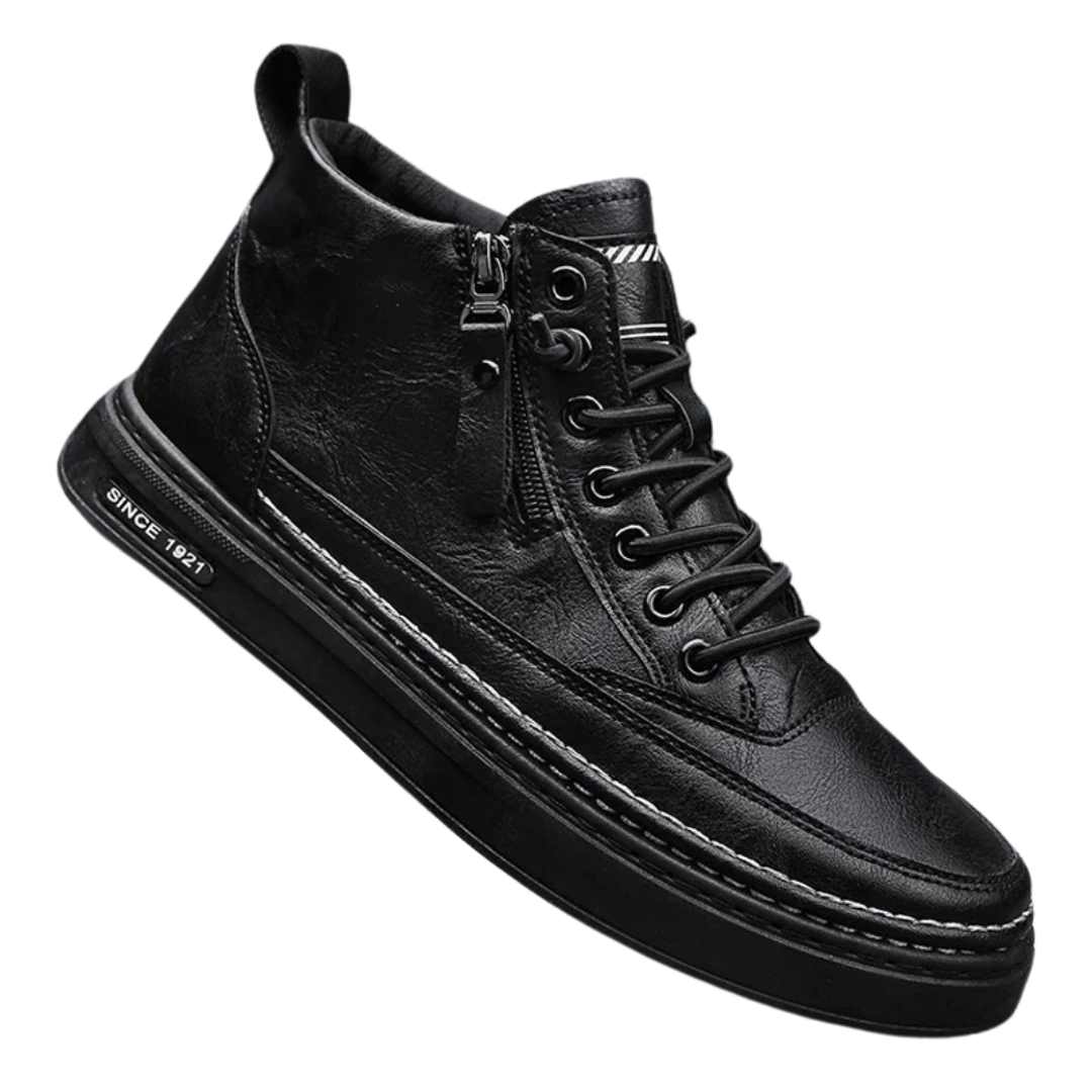 Bottes hautes en cuir pour hommes