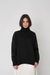 Pull en tricot à col montant pour femmes