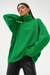 Pull en tricot à col montant pour femmes