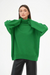 Pull en tricot à col montant pour femmes