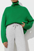 Pull en tricot à col montant pour femmes