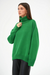 Pull en tricot à col montant pour femmes