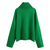 Pull en tricot à col montant pour femmes