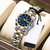 Montre de luxe en acier inoxydable pour femmes