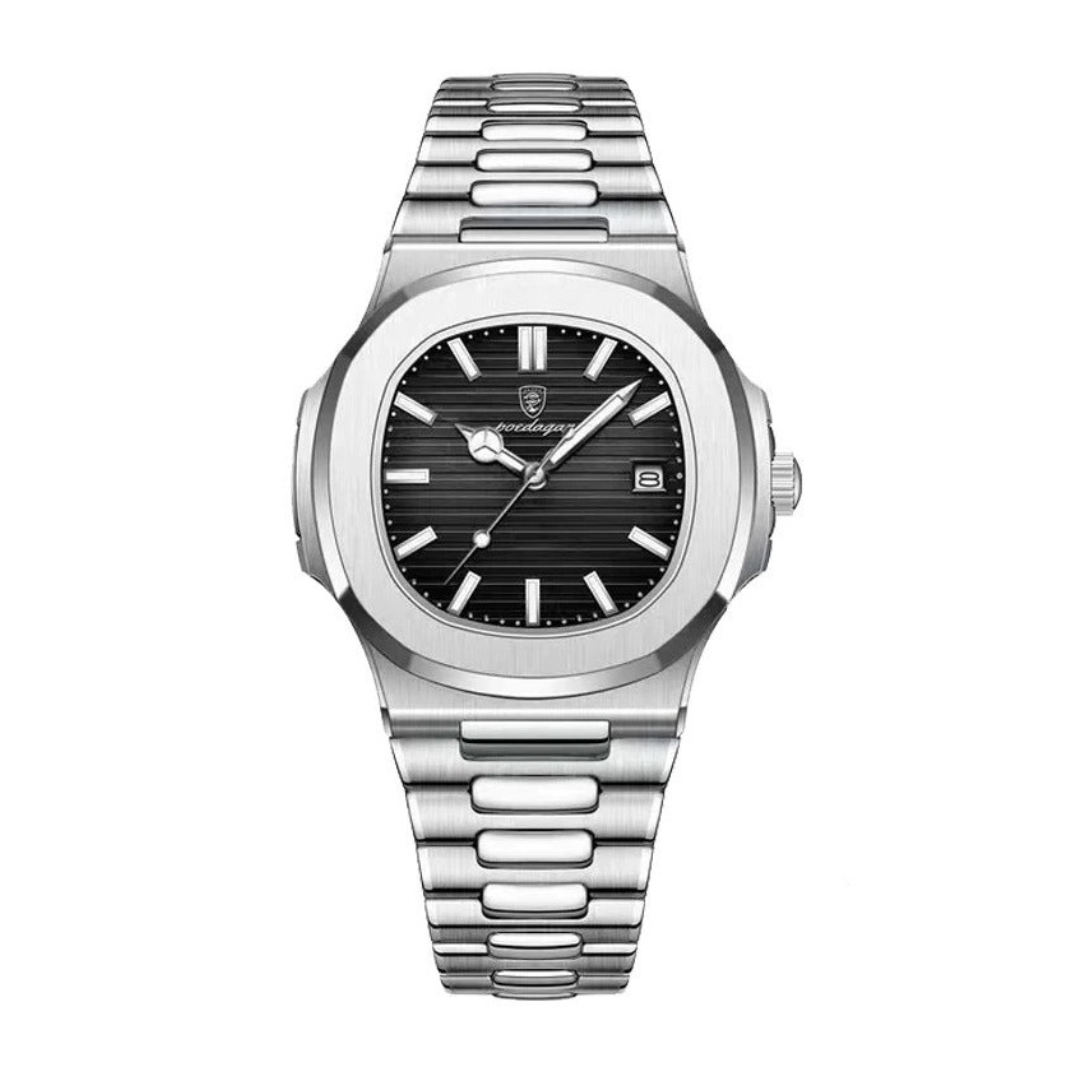 Montre de luxe en acier inoxydable pour hommes