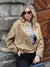 Gold Loose Veste décontractée pour femme
