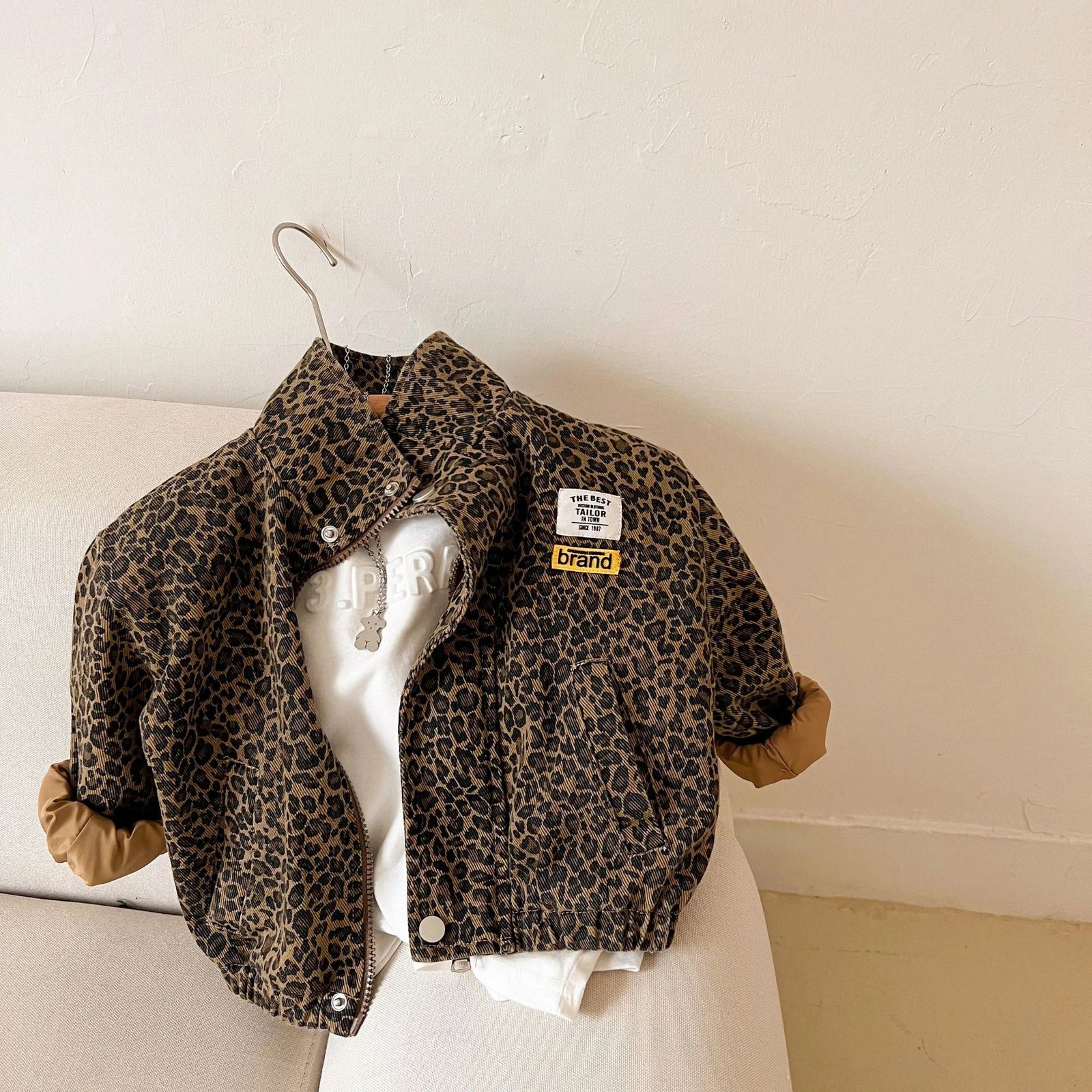 Veste imprimée léopard pour enfants