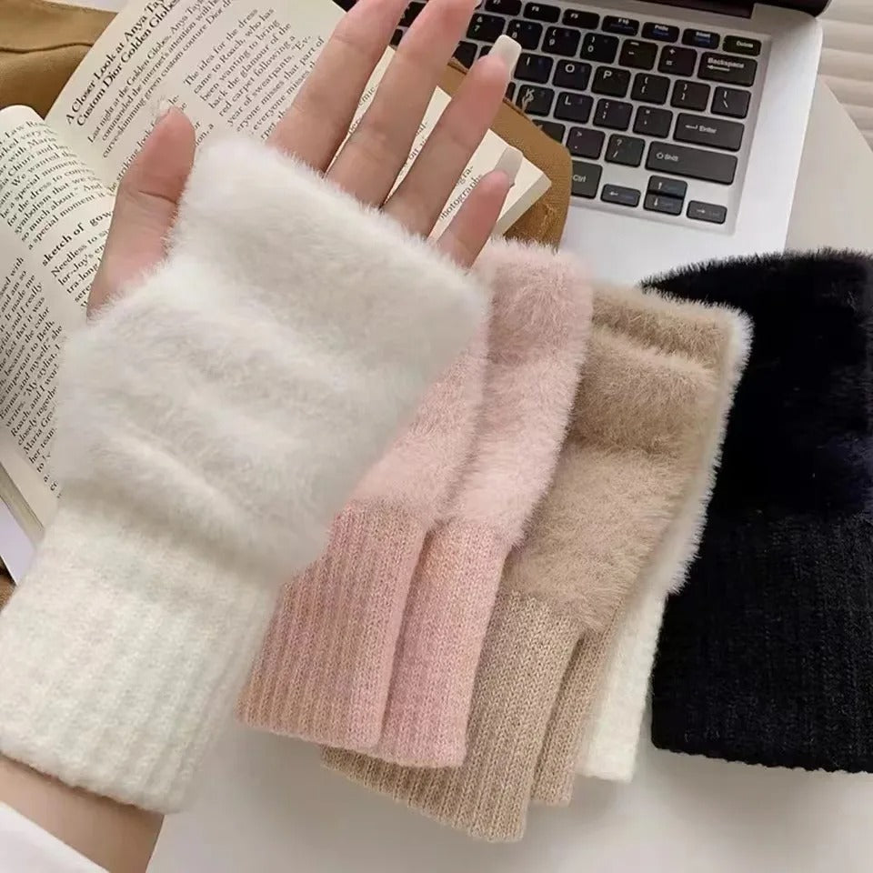 Gants polaires demi-doigts