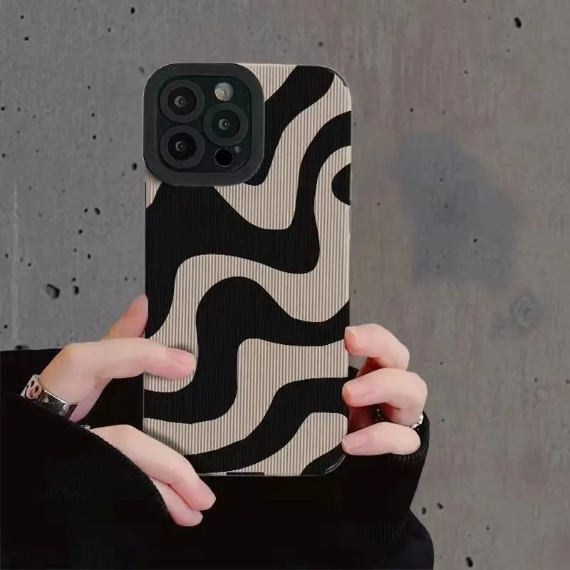 Coque pour iPhone avec motif zébré
