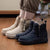 Bottes d'hiver à semelle épaisse