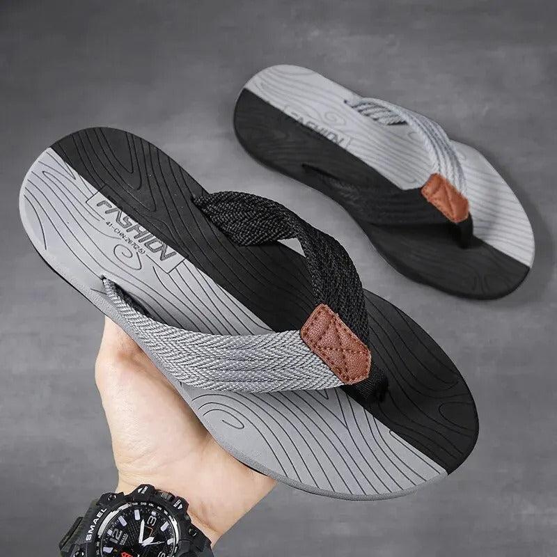 Pantoufles d'extérieur souples pour hommes