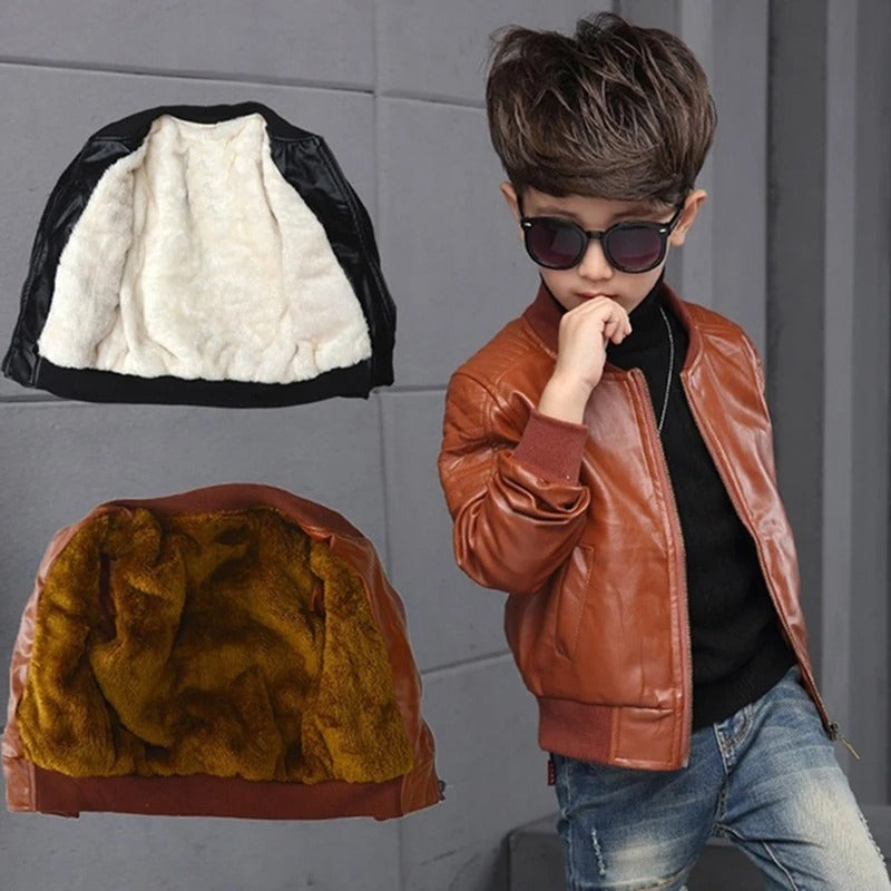 Veste de cuir pour enfants