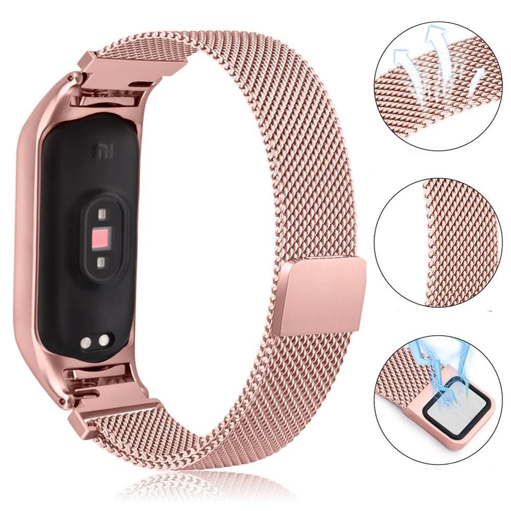 Montre LED à bracelet magnétique pour femme