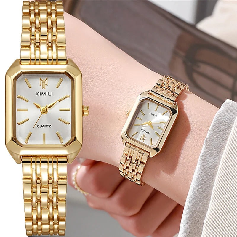 Montre carrée Light Luxury pour femmes