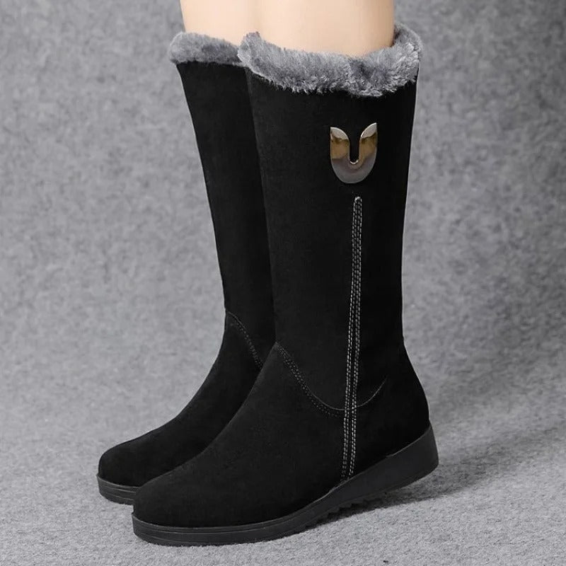 Bottes à haute fourrure pour femmes