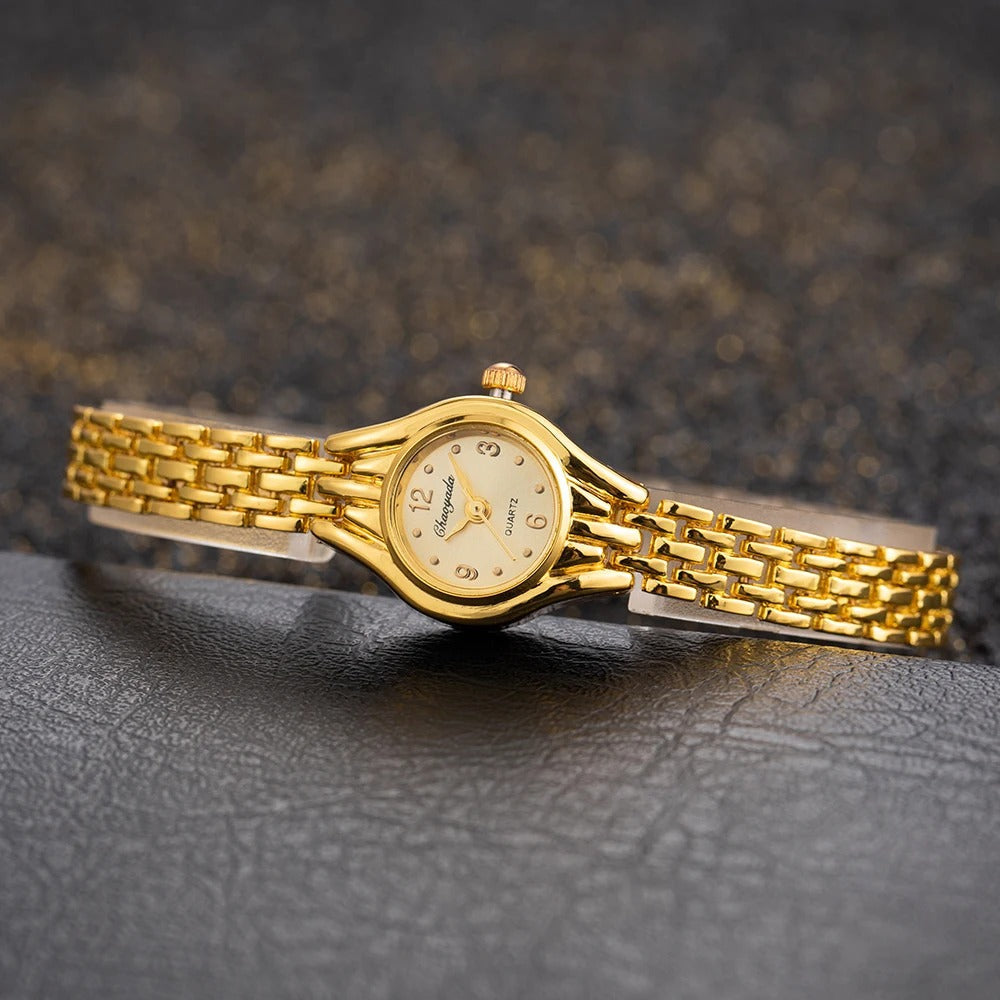 Mini montre de luxe en or pour femmes