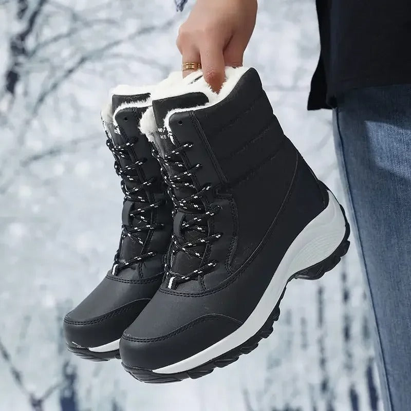 Bottes de neige d'extérieur à plateforme pour femmes