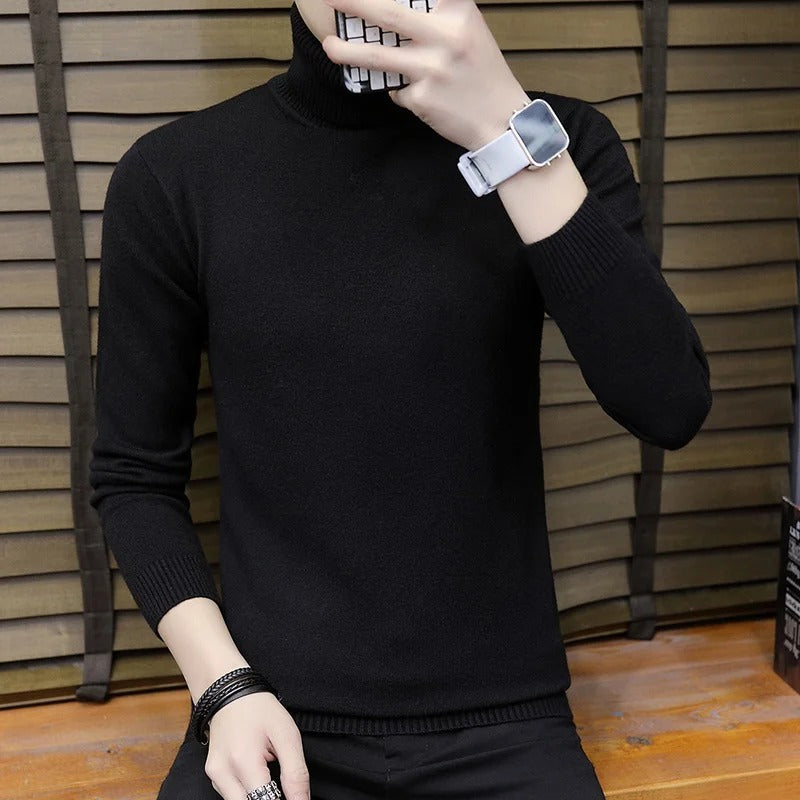 Pull Slim à col roulé pour hommes