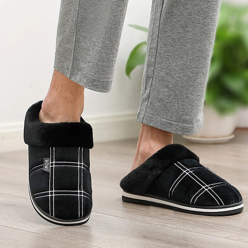 Chaussons d'intérieur Flock à rayures pour hommes