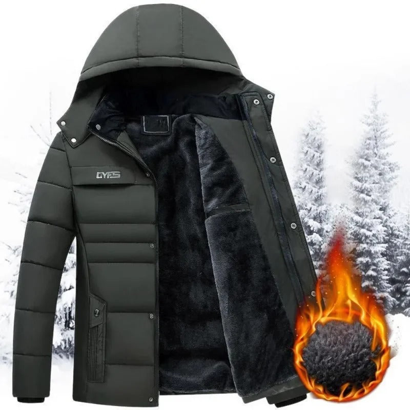 Veste thermique à capuche pour hommes