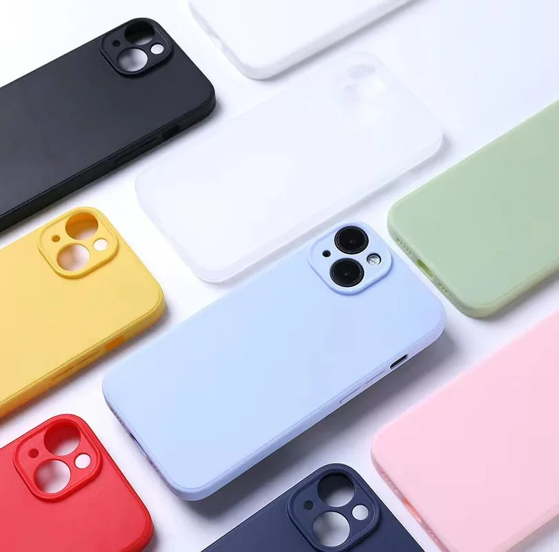 Coque arrière souple en silicone pour iphone
