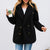 Manteau Teddy à double boutonnage pour femmes