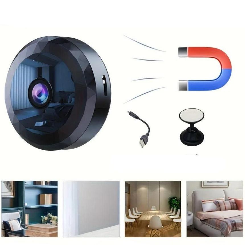 Caméra de sécurité sans fil 1080P HD compacte