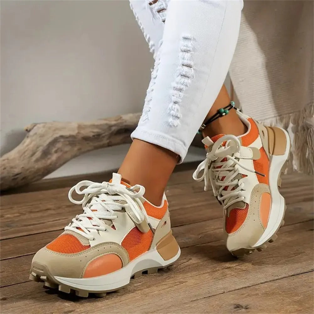 Baskets tendance color block pour femmes