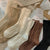 3 paires/ensemble Chaussettes en laine de cachemire pour femmes