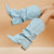 Bottes en denim à talons hauts pour femmes