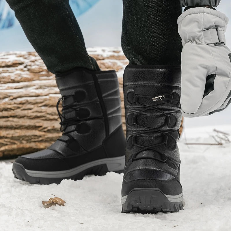 Bottes d'hiver en peluche pour hommes