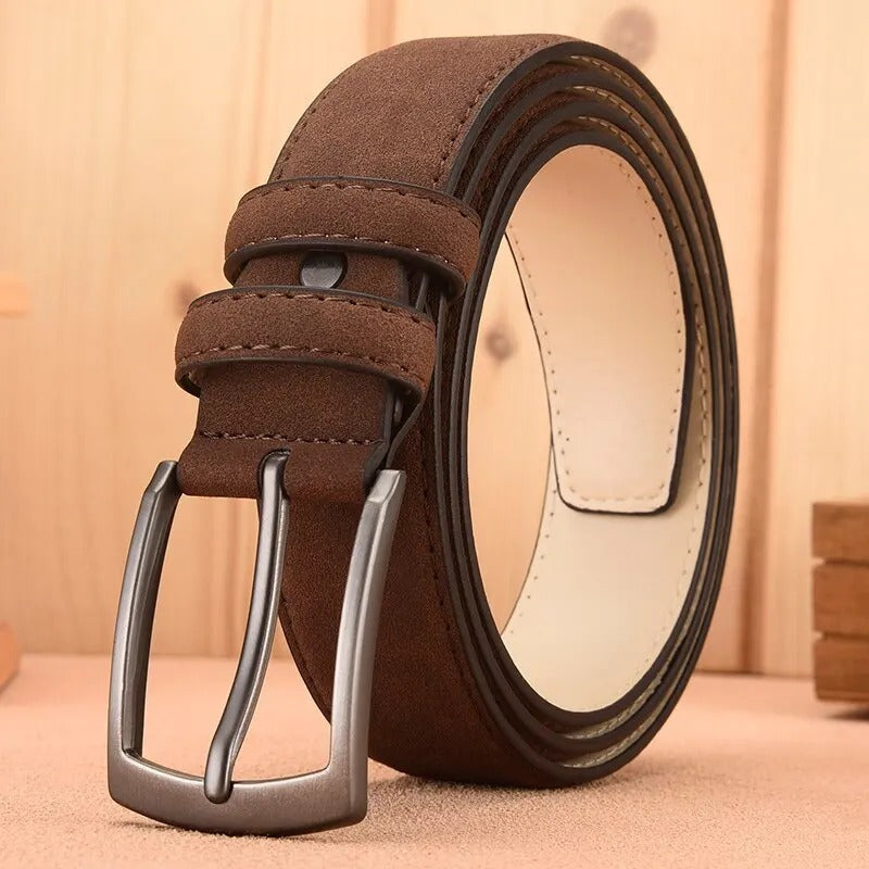 Ceinture rétro en daim pour hommes