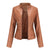 Veste de motard en cuir pour femmes