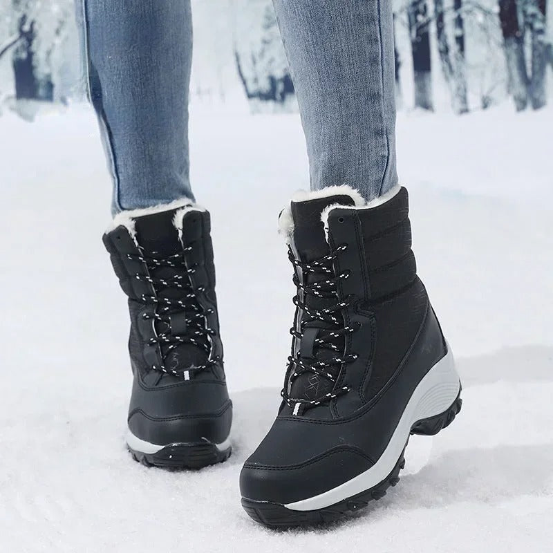 Bottes de neige d'extérieur à plateforme pour femmes