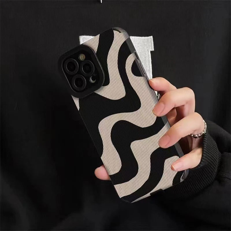 Coque pour iPhone avec motif zébré
