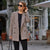Manteau blazer vintage à carreaux pour femmes