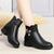 Bottes strass en cuir souple pour femmes