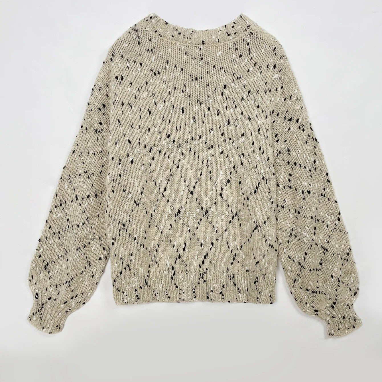 Pull en tricot à épaules tombantes pour femmes