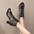 Sandales gladiateurs à talons hauts pour femmes
