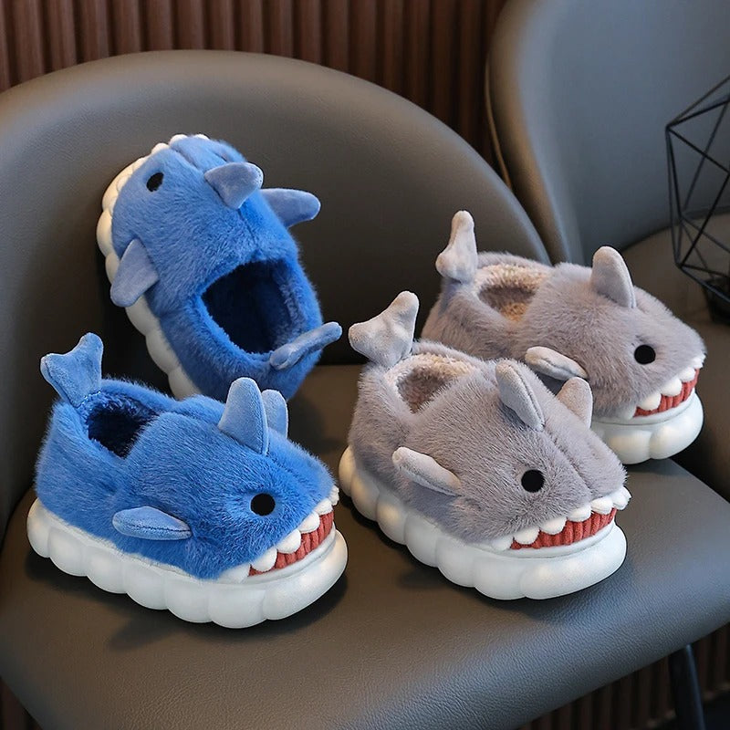 Chausson requin antidérapant pour enfants