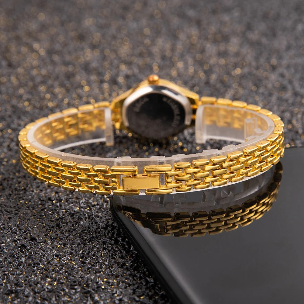 Mini montre de luxe en or pour femmes