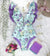 Maillot de bain à volants imprimé floral pour femmes