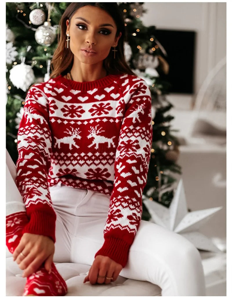 Pull de Noël en tricot pour femmes