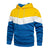 Sweat à capuche en polaire patchwork pour hommes