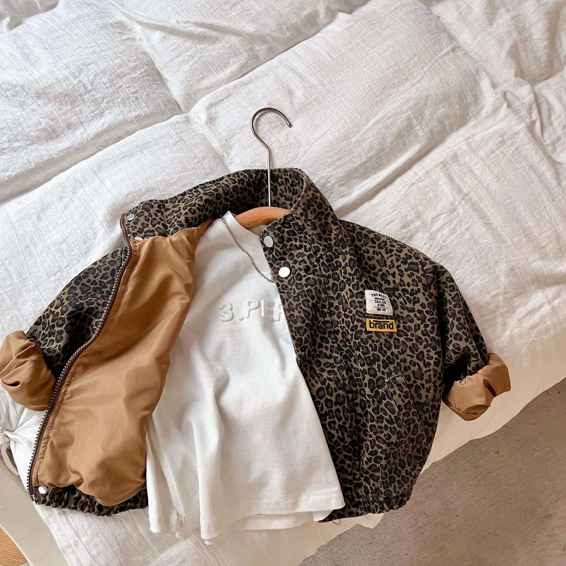 Veste imprimée léopard pour enfants