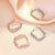 Créoles en zircon pour femmes
