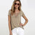 Variant image for T-shirt Femme Élégant en Coton Doux Moderne-1