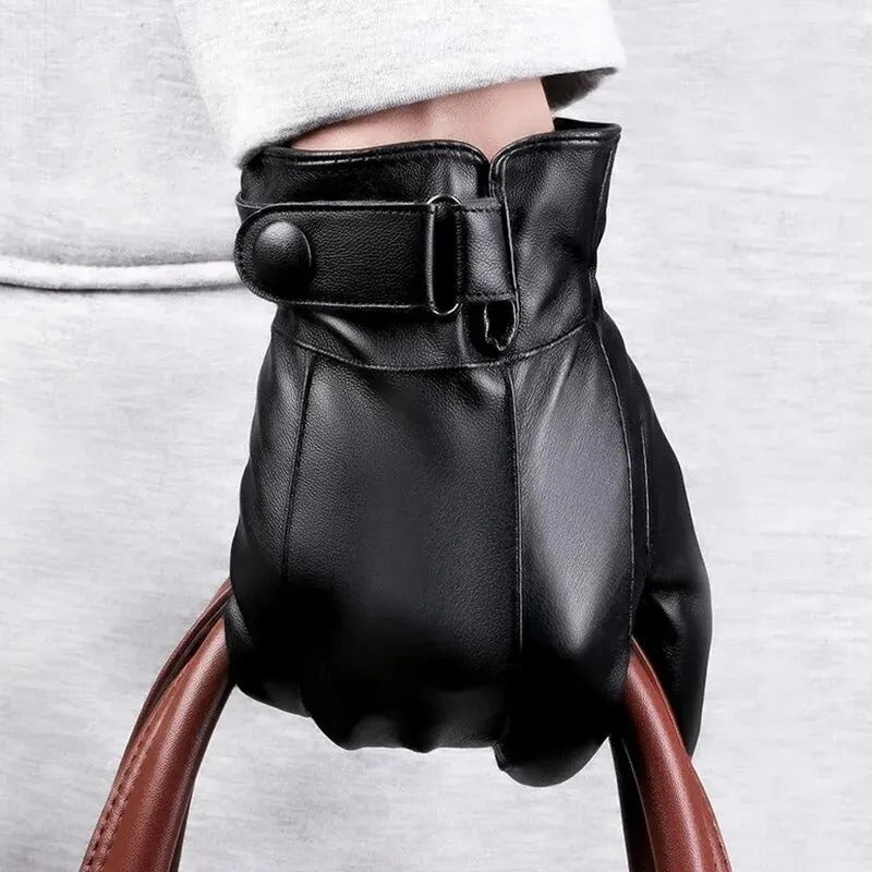 Gants d'hiver en cuir pour hommes